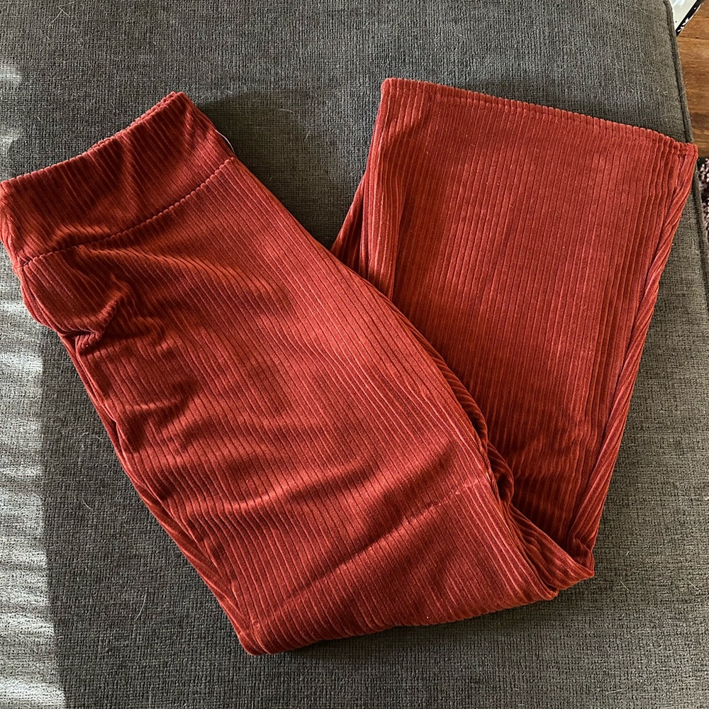 Women’s Rust Corduroy Style Trousers